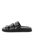 HERMES CHYPRE SANDALS CALFSKIN BLACK