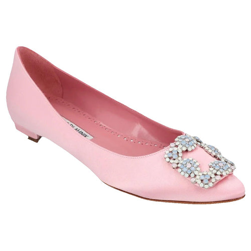 Manolo Blahnik Ronconaflat Ballerinas - Pink