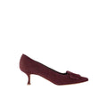 Manolo Blahnik Maysale 50 Bi-Color Pumps - Burgundy