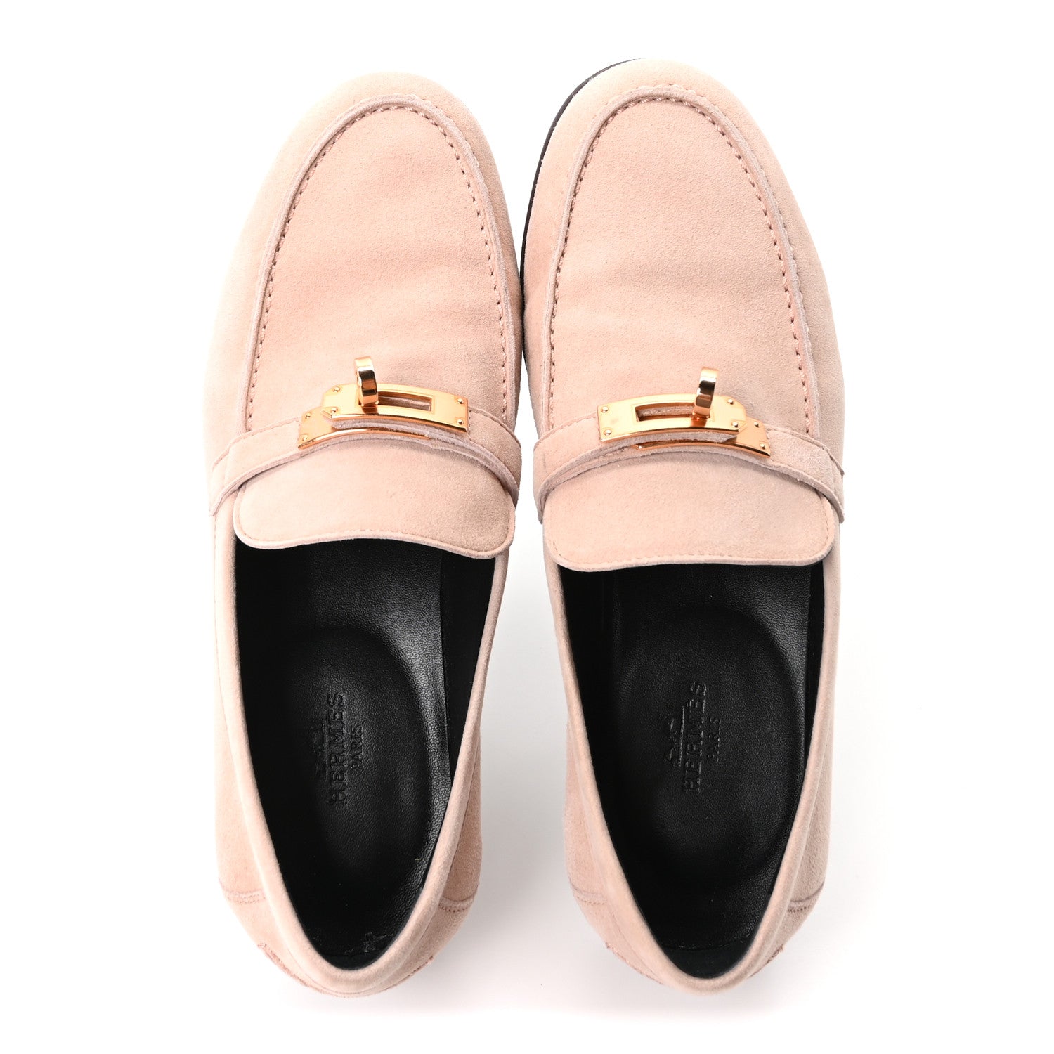HERMES DESTIN LOAFER SUEDE ROSE OPALINE RGHW