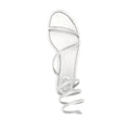 René Caovilla Eden Crystal-Embellished Flat Espadrille - White (different model, top view)