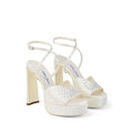 Jimmy Choo Karli Platform Sandals - White/Cream
