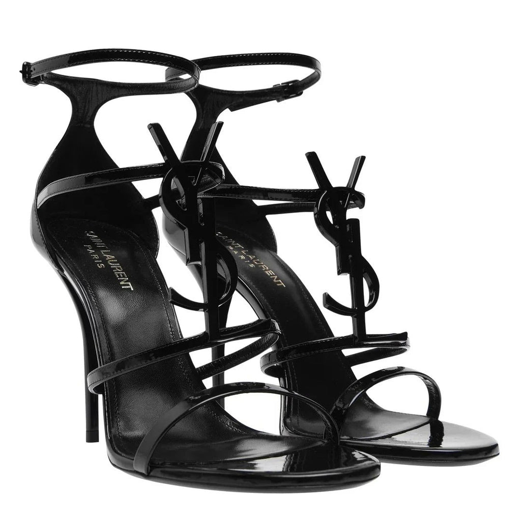 Saint Laurent Cassandre Sandals - Black (high heel version, different model)