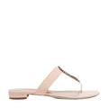 Manolo Blahnik Fiosabi Applique Leather Thong Sandals - Pink