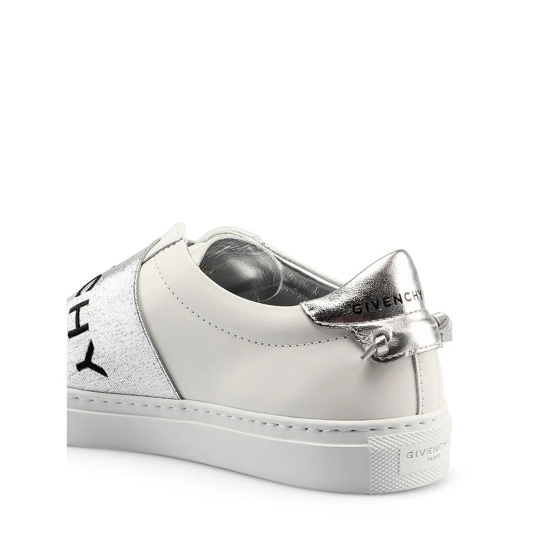 Givenchy Leather Slingbacks White - White/Silver