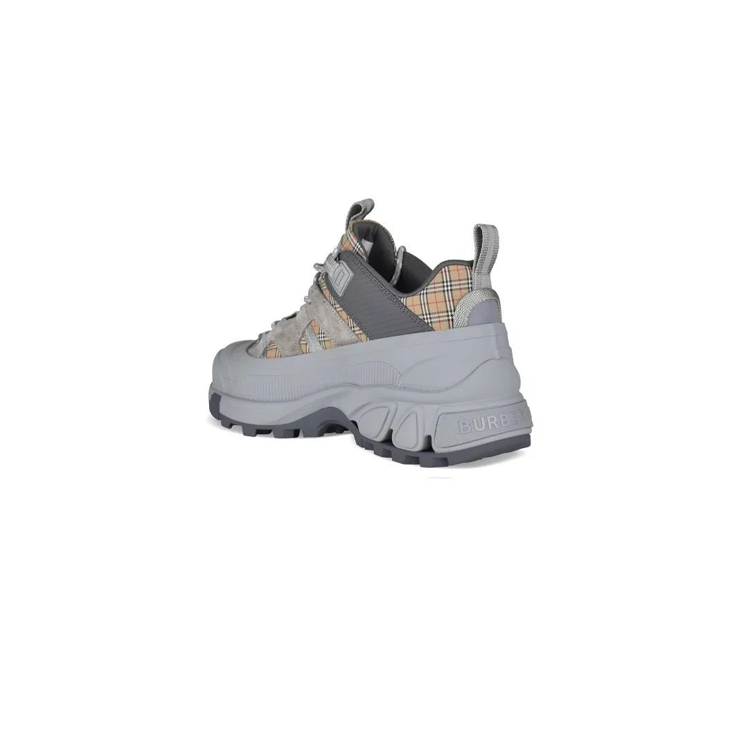 Burberry Leather Nylon Arthur Sneakers - Grey