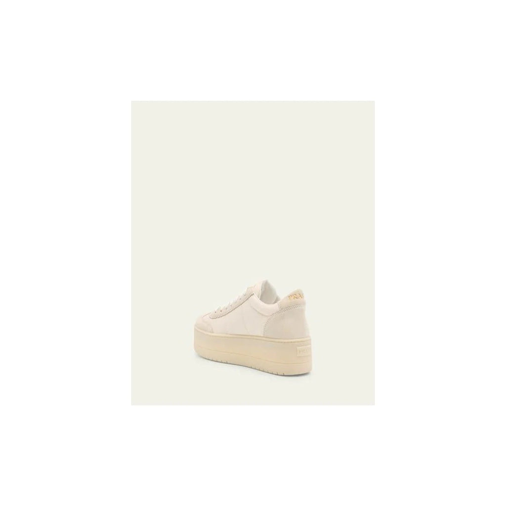 Prada Nylon And Suede Low-Top Sneakers - Cream/Beige