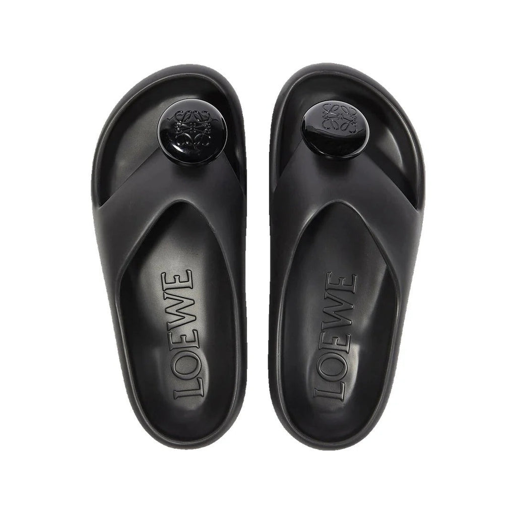 Loewe Sculptural Anagram Sandals - Black