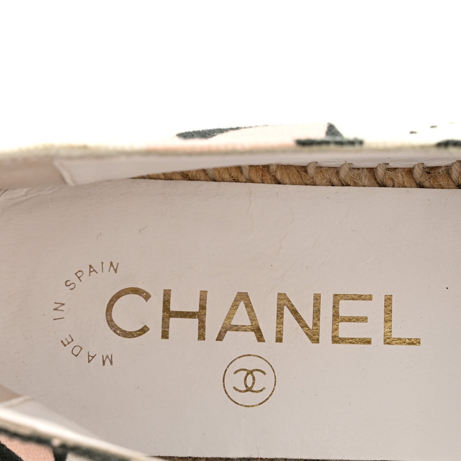 CHANEL ESPADRILLES WHITE / BLACK