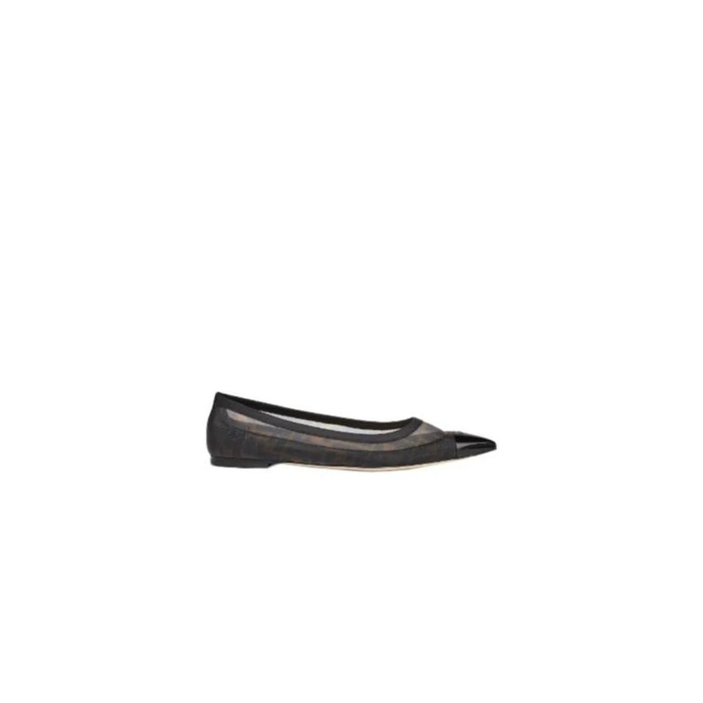 Fendi Mesh Colibrì Ballet Flats - Black/Brown