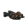 Hermès Oasis Sandal - Black/Leopard