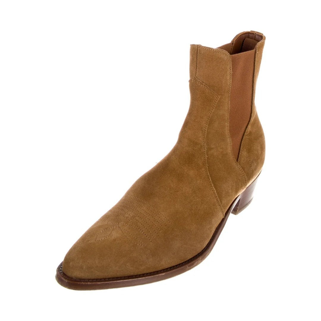 Celine Chelsea Boots - Tan/Camel suede