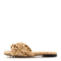 Bottega Veneta Raffia Twisted Intrecciato Stretch Mule Sandals - Natural/Beige (flat)