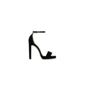 Jimmy Choo Misty 120 Glitter Sandal - Black