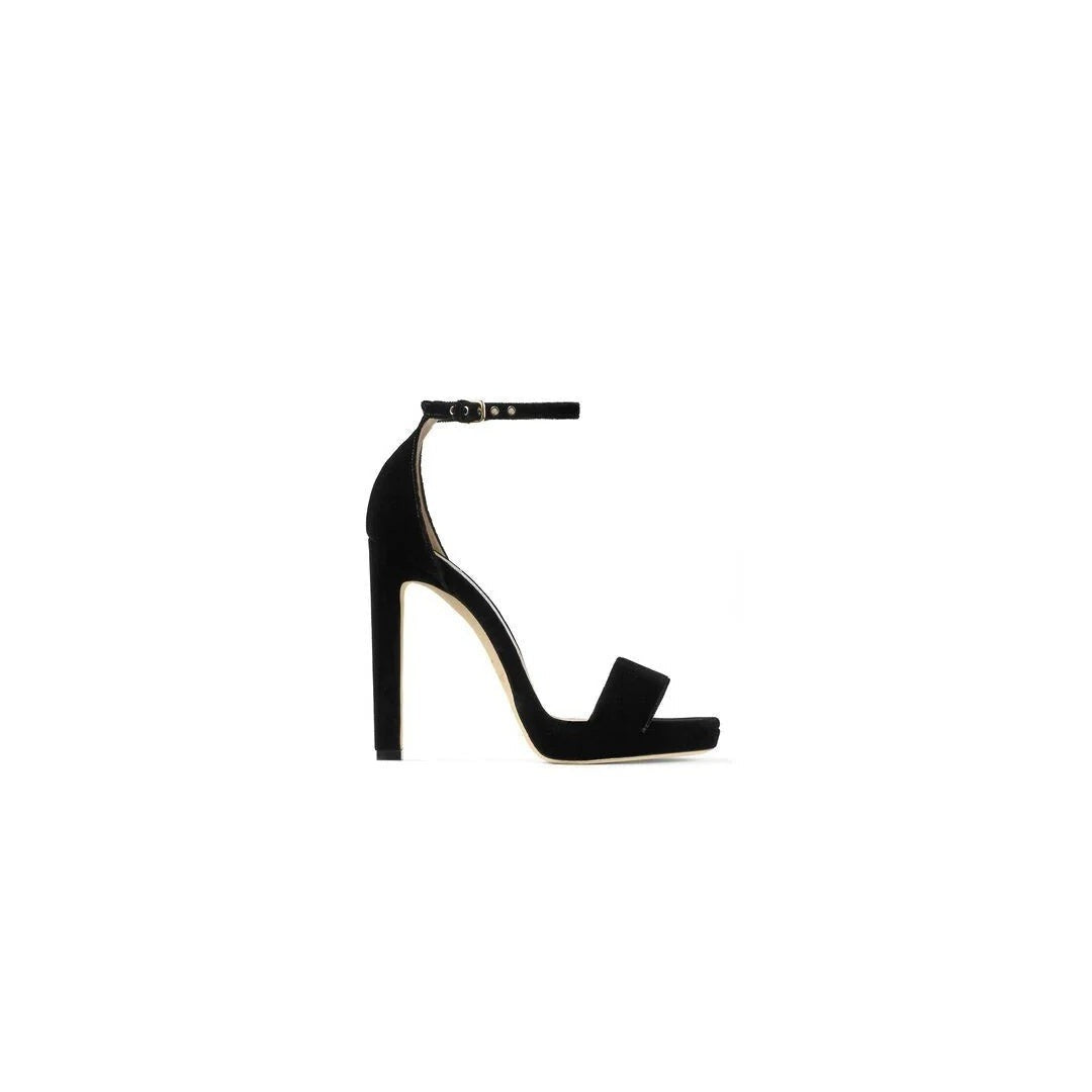 Jimmy Choo Misty 120 Glitter Sandal - Black