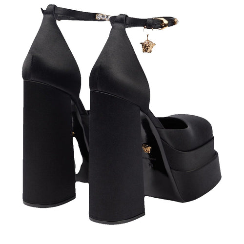 Versace Medusa Aevitas Platform Heel - Black