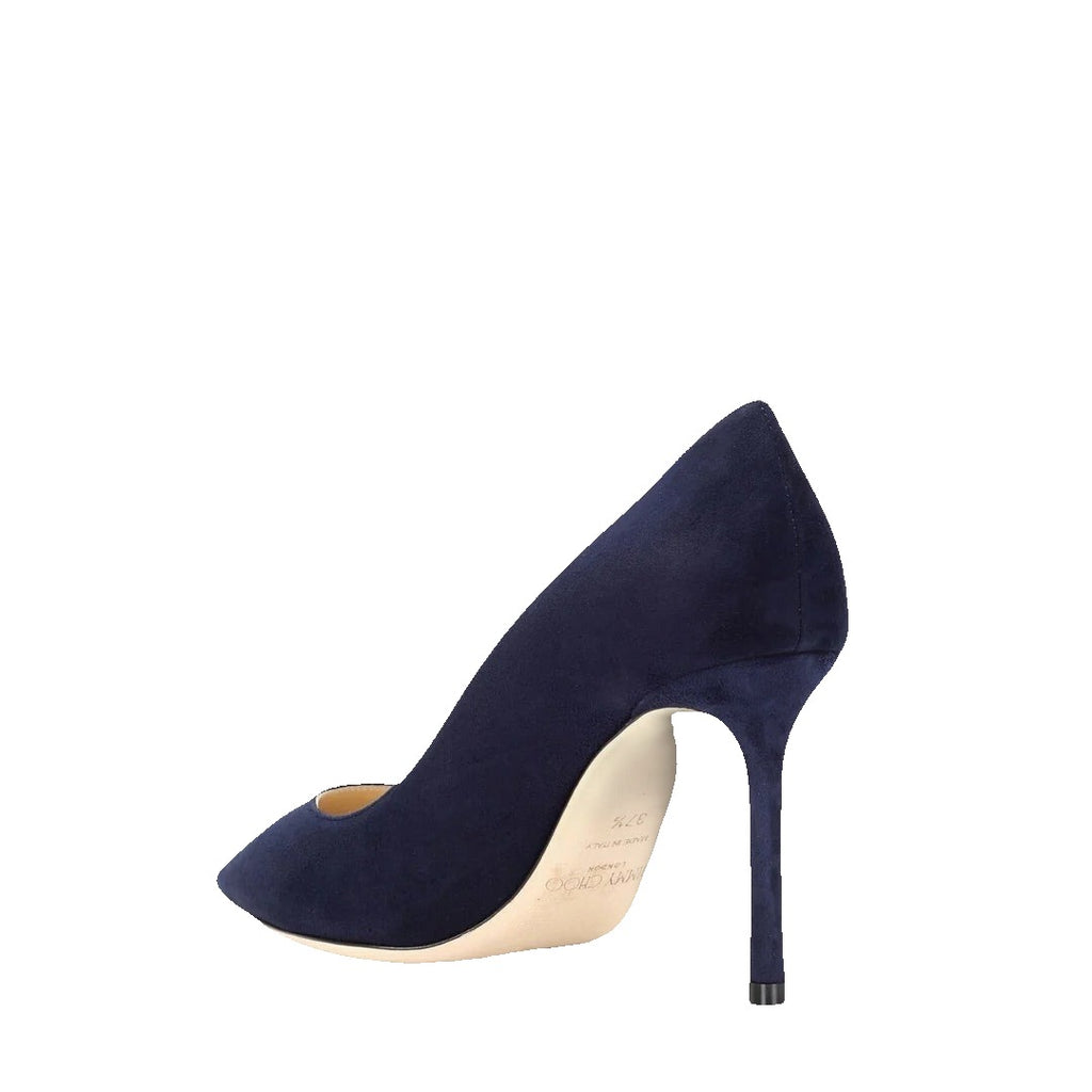 Jimmy Choo Romy 85 Suede Pumps - Navy