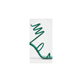 René Caovilla Cleo 105mm Baguette Crystal Satin Snake-Wrap Sandal - Green
