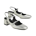 Hermès Jackie 50 Pump - Silver