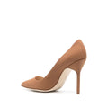 Manolo Blahnik BB Woven Raffia Pumps - Tan/Brown