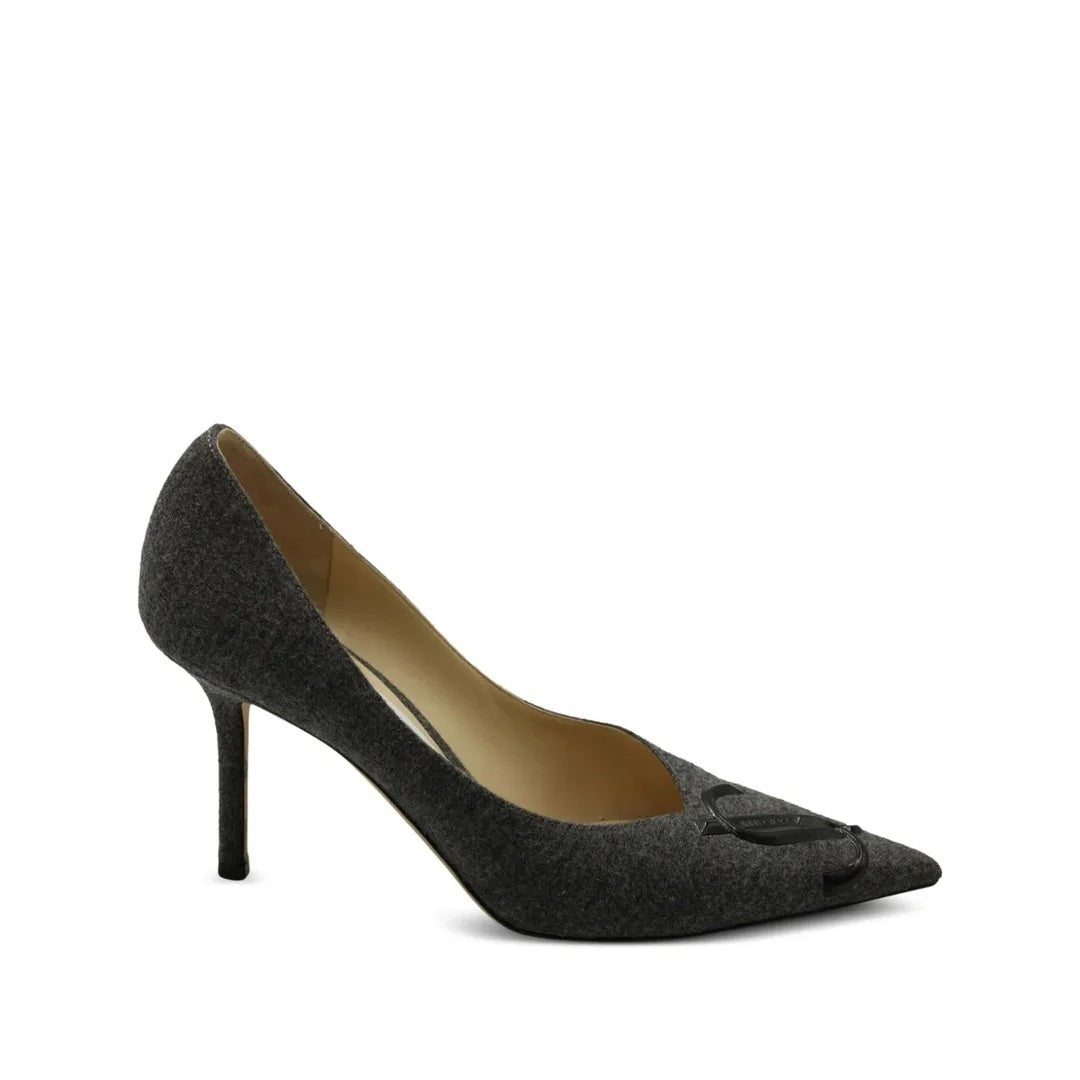 Jimmy Choo Brigitte Pointed Toe Pumps - Grey