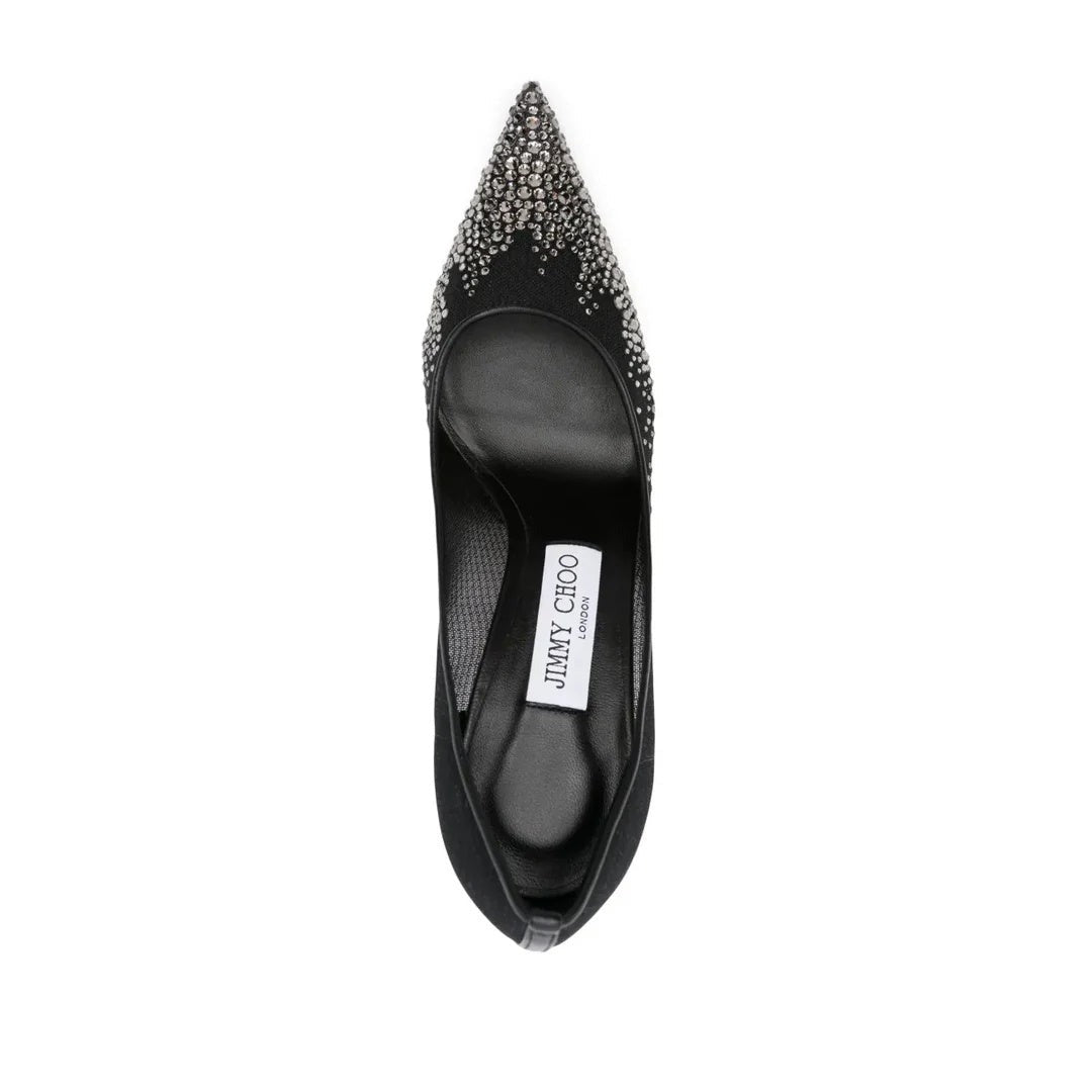 Jimmy Choo Love 85 Ballet Pink Pump - Black