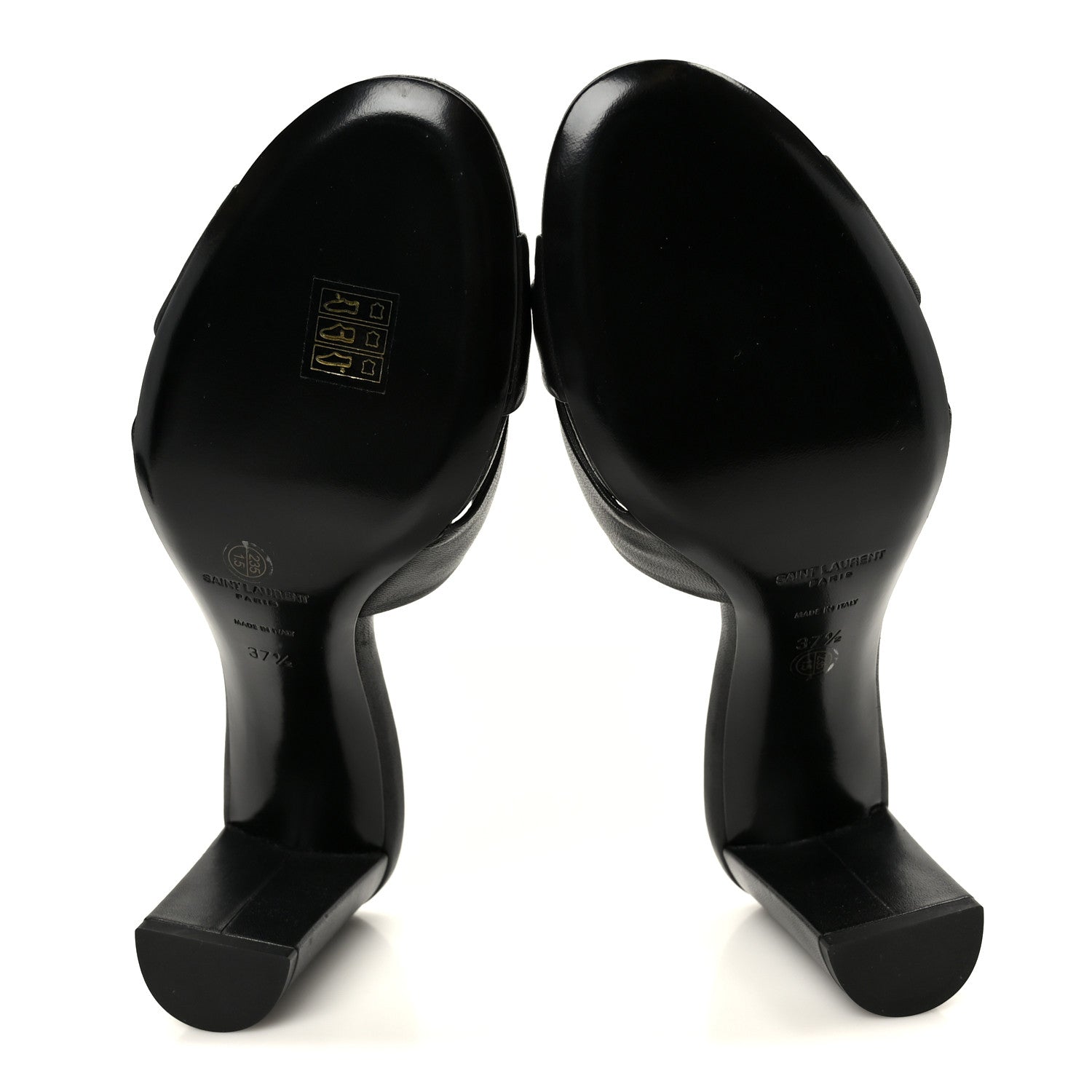 LOEWE EMILY LAMBSKIN LEATHER MULES BLACK