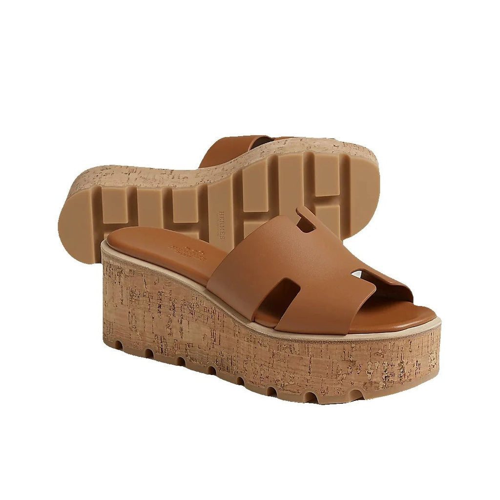 Hermès Eze 30 Sandal Beige - Tan/Cognac