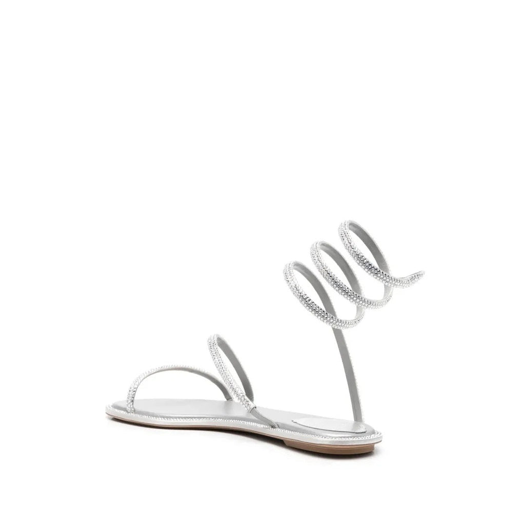 René Caovilla Flat Sandal - Silver