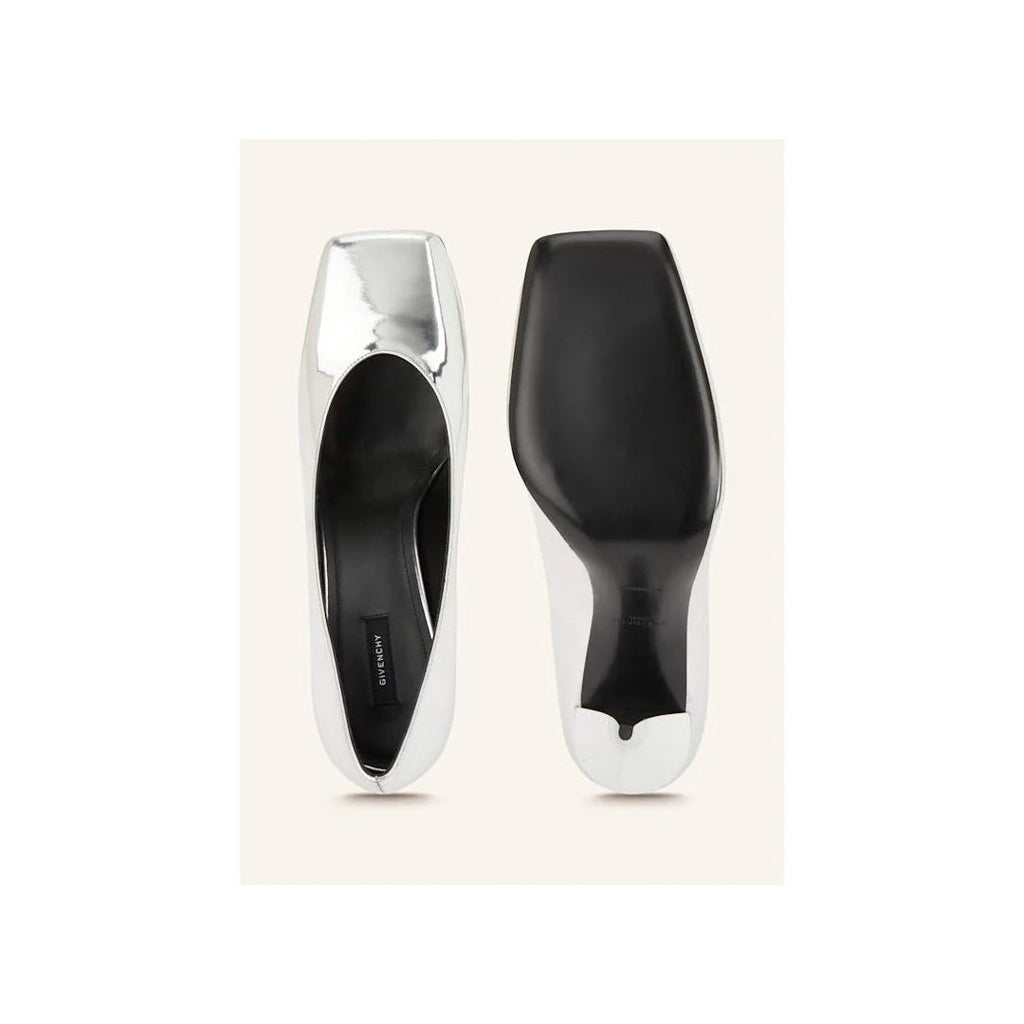 Givenchy Square-Toe Pumps - Silver