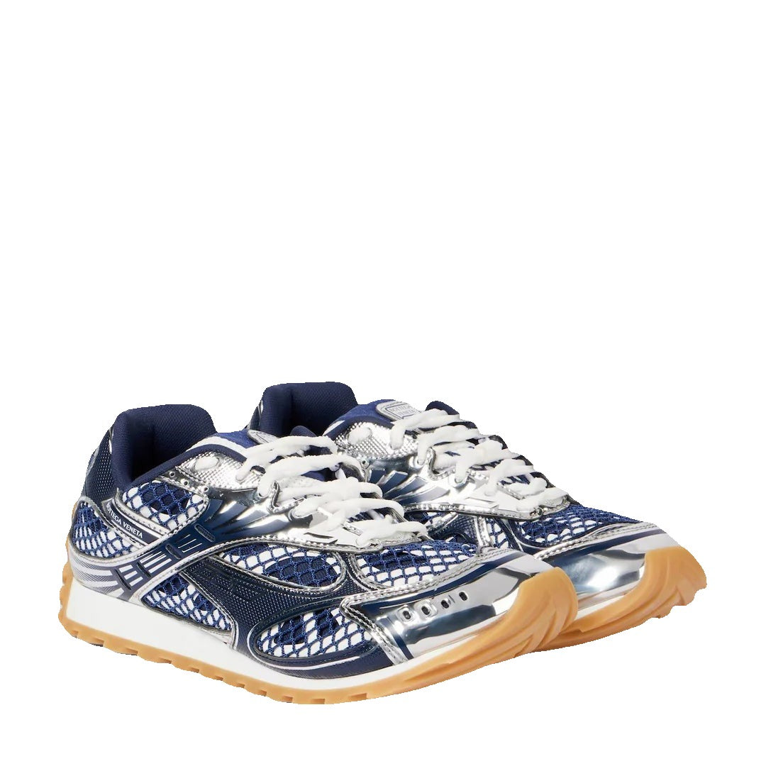 Bottega Veneta Stylish Orbit Sneakers Round Toe - Navy