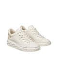 Jimmy Choo Diamond Maxi/F II Leather Sneaker - Latte/Pearl