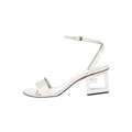 Givenchy Diana 11 Buckle-Detail Sandals - White (different model - triangle heel)