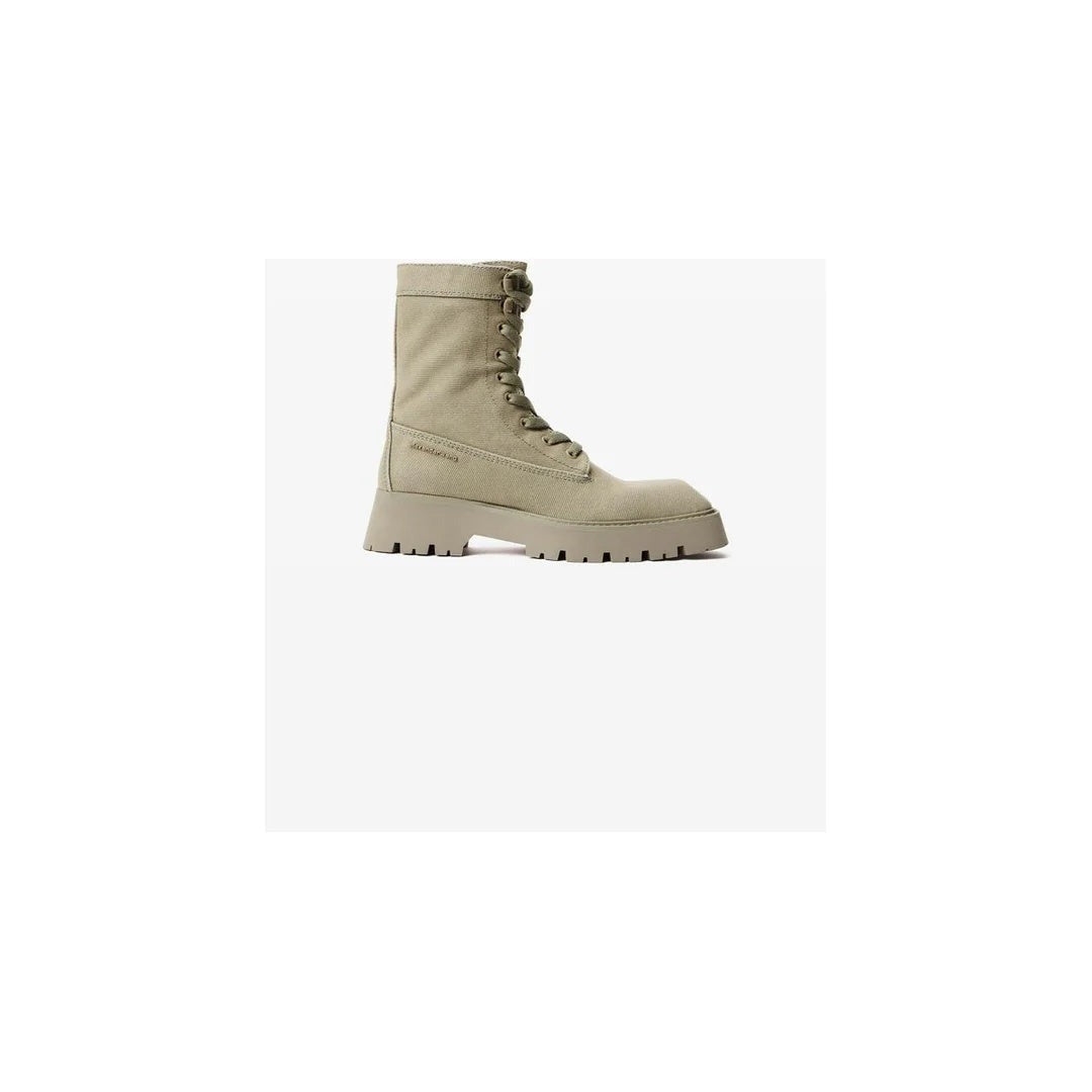 Alexander Wang Throttle Lace-Up Ankle Boot - Beige/Tan
