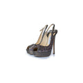 Jimmy Choo Jelly Drop 50 Glitter Heeled Mules - Multicolor glitter (different model - platform slingback)