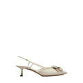 Jimmy Choo Mimmi Lace-Flower Pumps - White