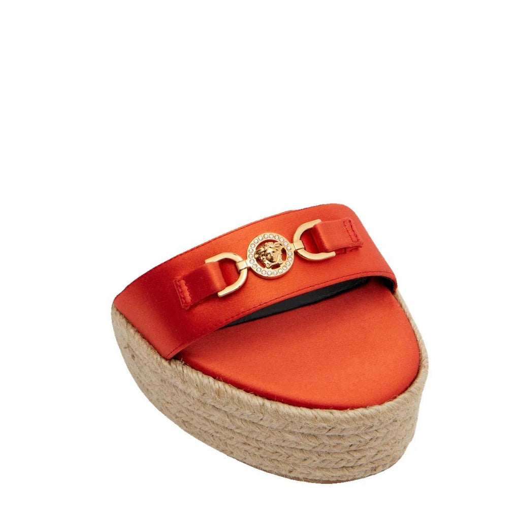 Versace Baroque Medusa Wedges - Orange