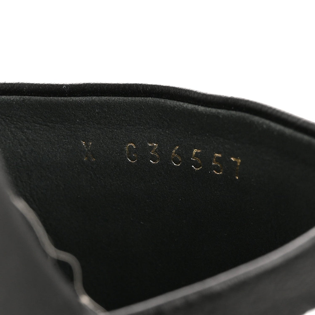 CHRISTIAN DIOR CANVAS EMBROIDERED DWAY MULE SLIDE SANDAL BLACK & WHITE