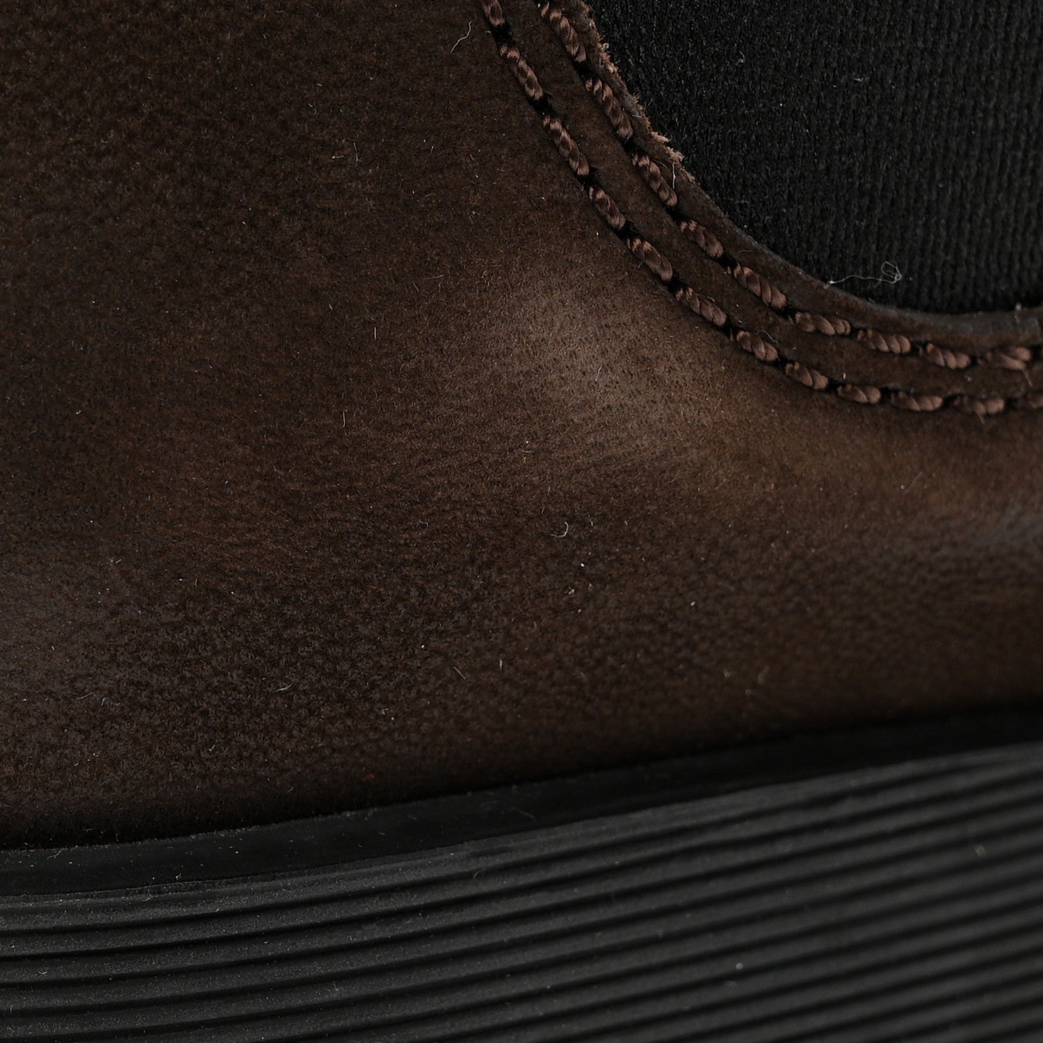 SAINT LAURENT WYATT SUEDE CHELSEA BOOTS BROWN