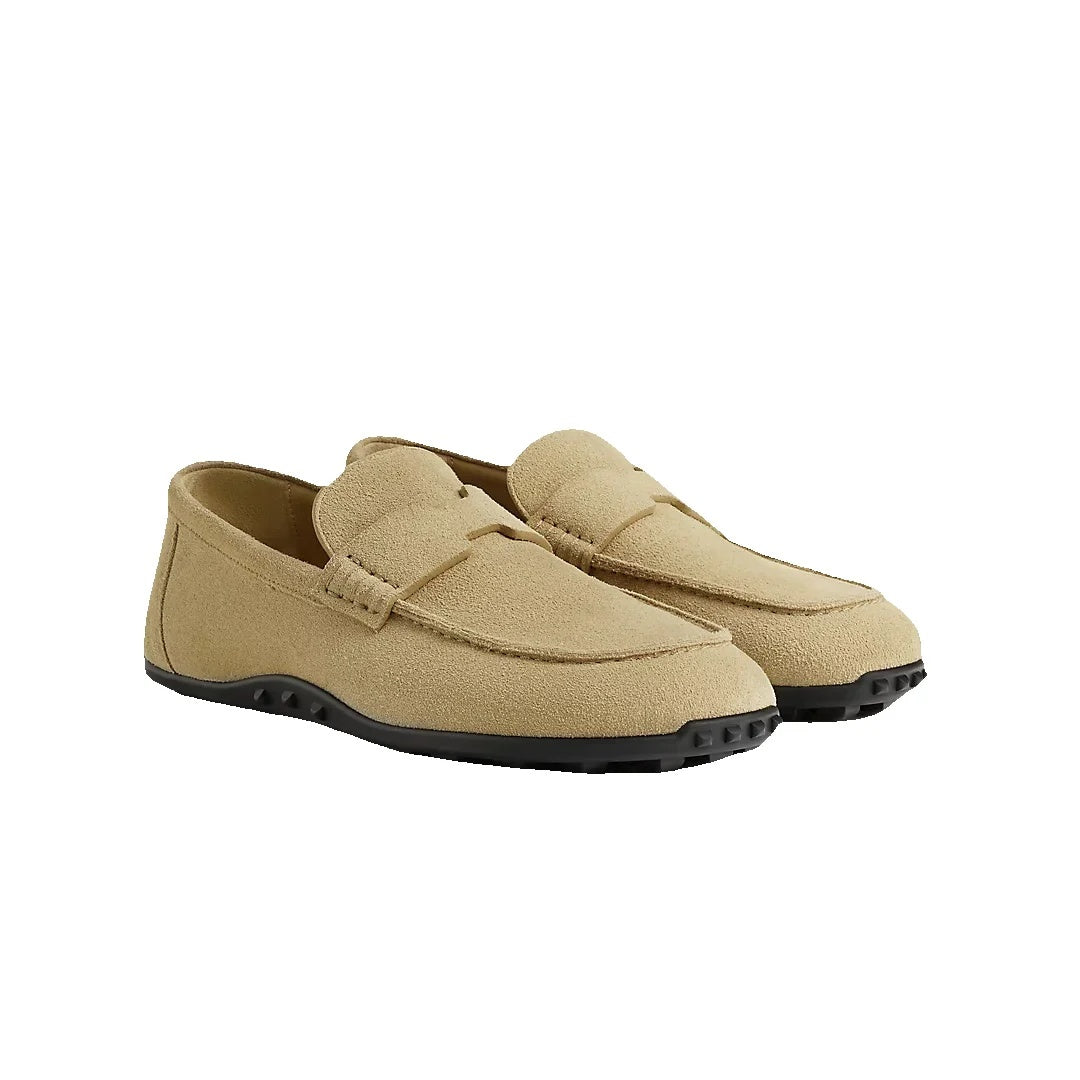 HERMÈS LAZY LOAFER BEIGE NATURAL