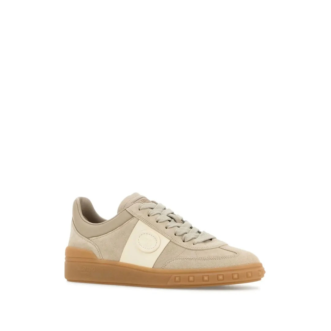 VALENTINO GARAVANI UPVILLAGE LOW-TOP SNEAKERS BEIGE