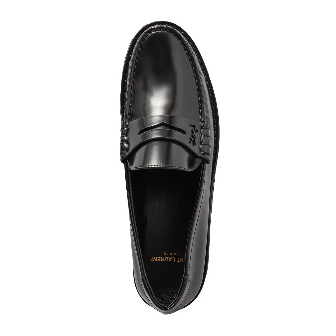 SAINT LAURENT LE LOAFER MOCASSINS BLACK