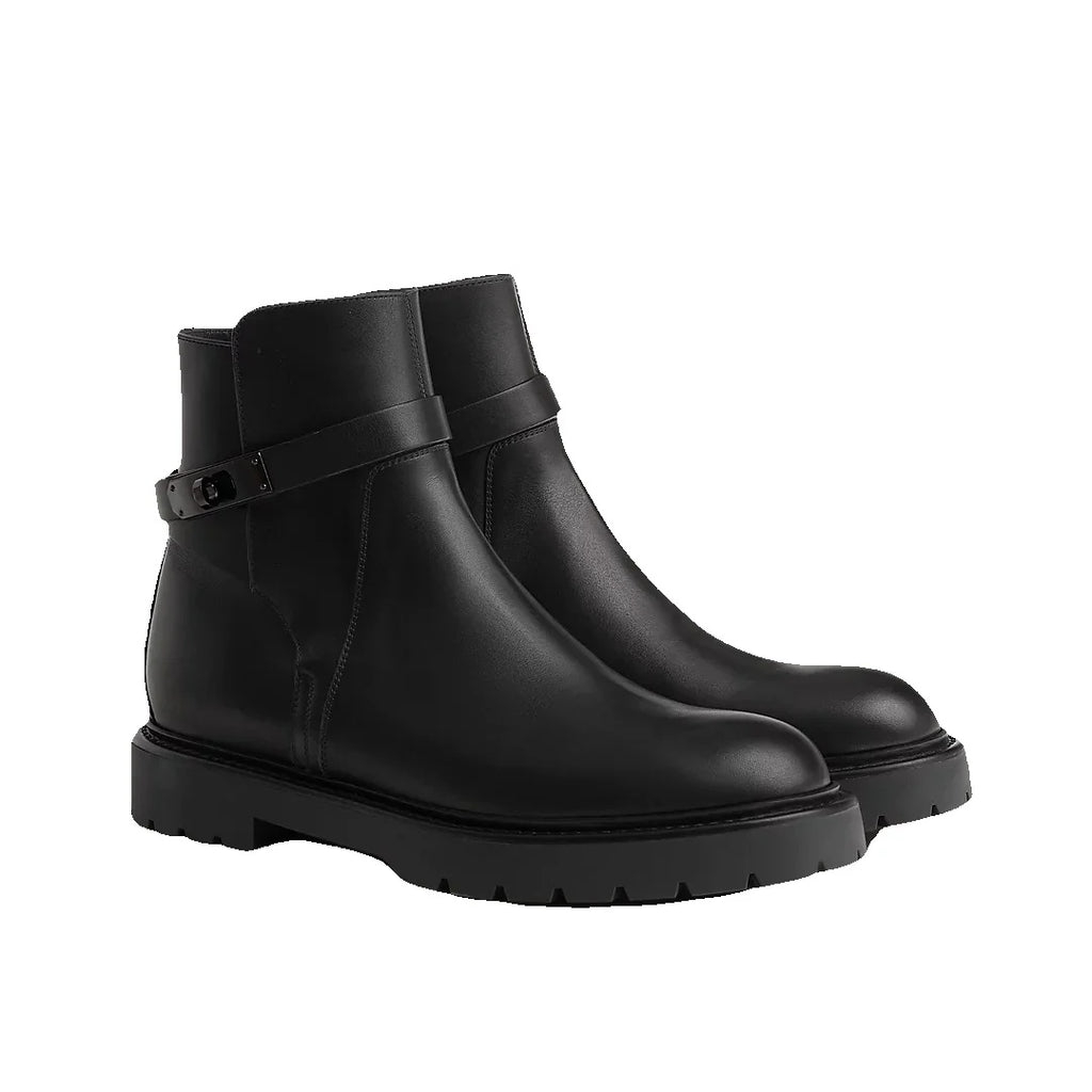 HERMÈS LICOL 70 ANKLE BOOT BLACK
