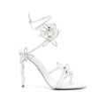RENÉ CAOVILLA MARGOT PLATFORM SANDAL WITH BUTTERFLIES WHITE