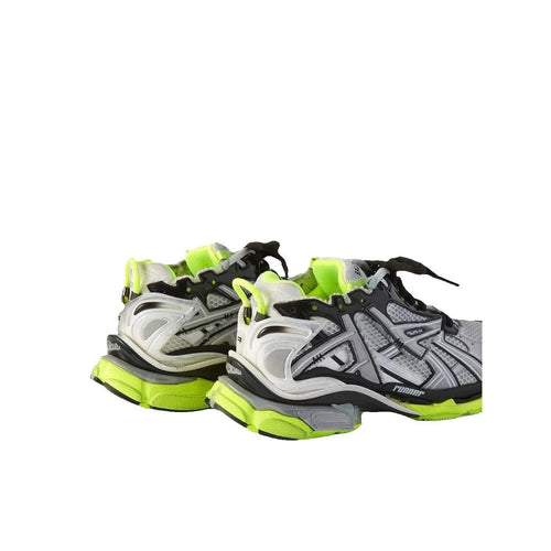 Balenciaga Runner Mesh Sneakers - Black/Neon Green