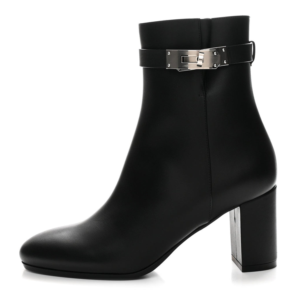 HERMES SAINT GERMAIN ANKLE BOOT CALFSKIN BLACK SHW