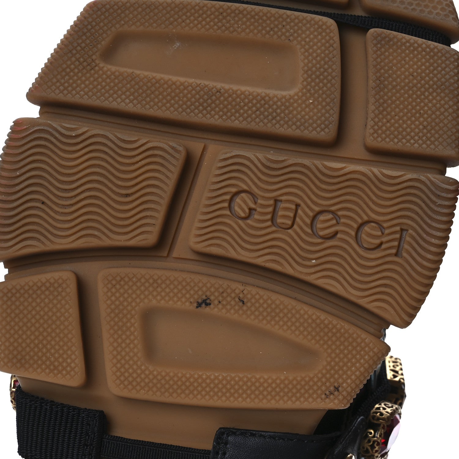 GUCCI FLASHTREK MESH CALFSKIN REMOVABLE CRYSTALS SNEAKERS WHITE