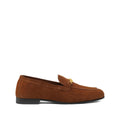 Versace Medusa Leather Loafers - Cognac Suede