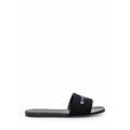 Givenchy Smooth Calfskin 4G Logo Flat Sandal - Black