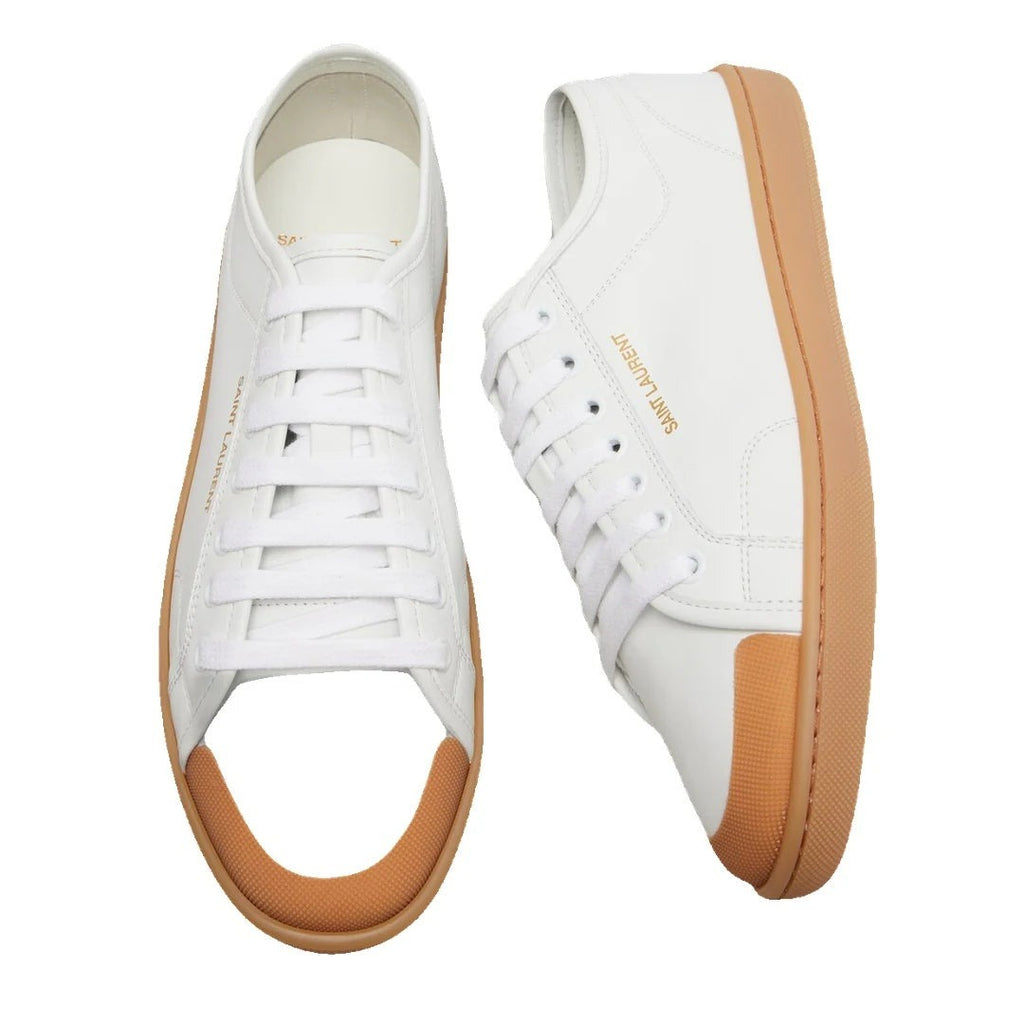 Saint Laurent Gym Sneakers - White with gum sole